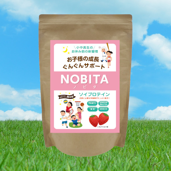 NOBITAソイプロテイン - いちごミルク味 600g